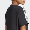 adidas Женская черная футболка с опущенными плечами HR4913