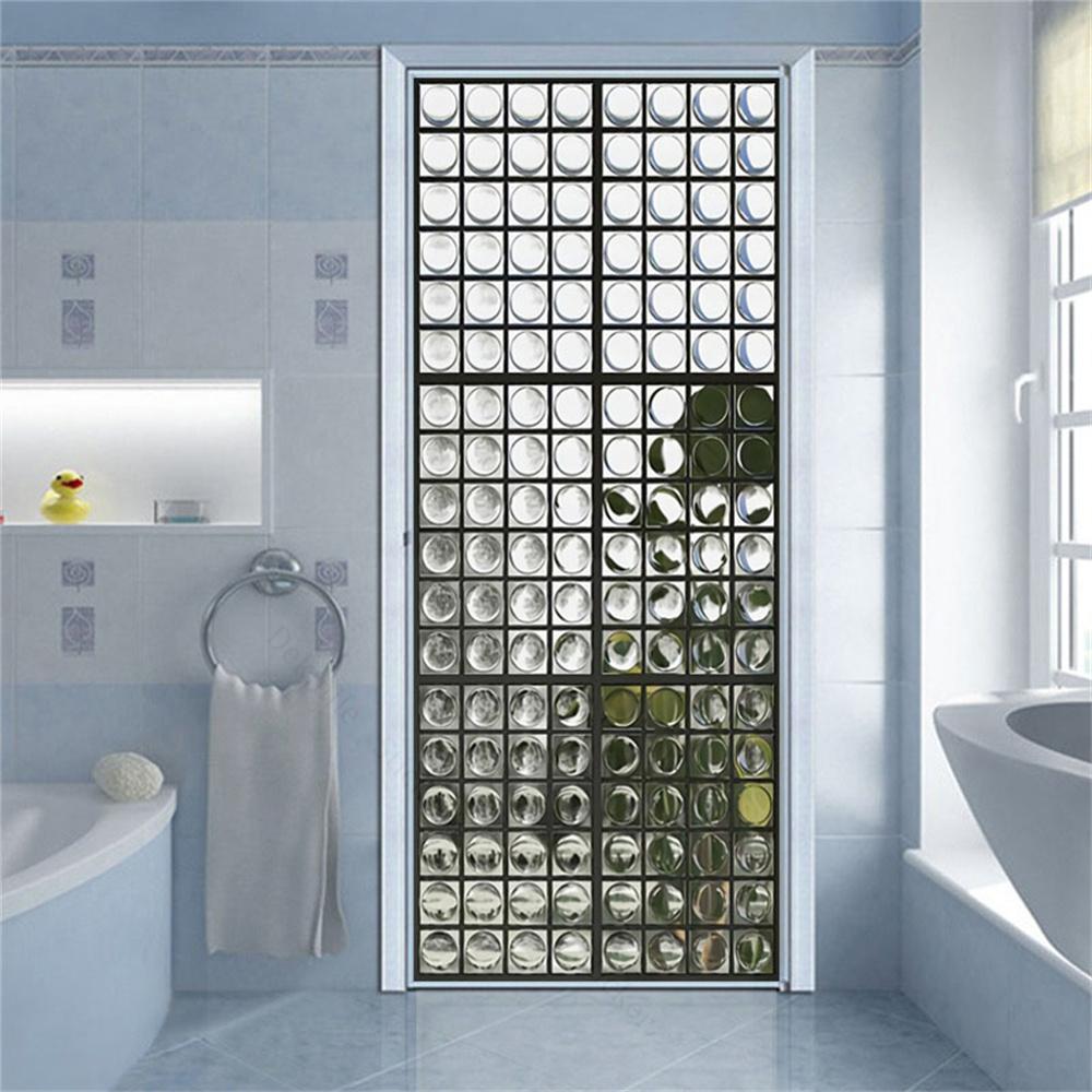 Glass Outside Landscape Door Stickers Muraux Home Wedding Decoration Wallpaper Poster Room Decor Aesthetic Bathroom