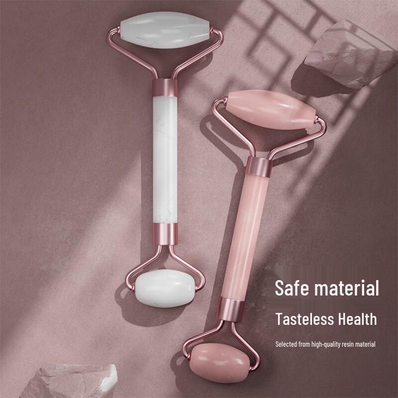 Набор роллера для массажа лица и скребка гуа ша