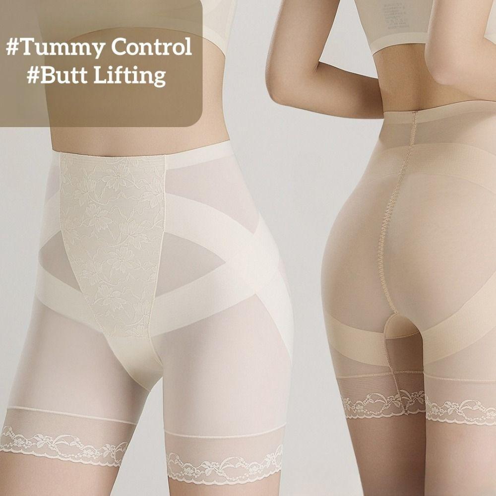 High Waist Butt Lifting Panties Shapers Lace Mesh Briefs Fashion Tummy Control Shapewear Ladies