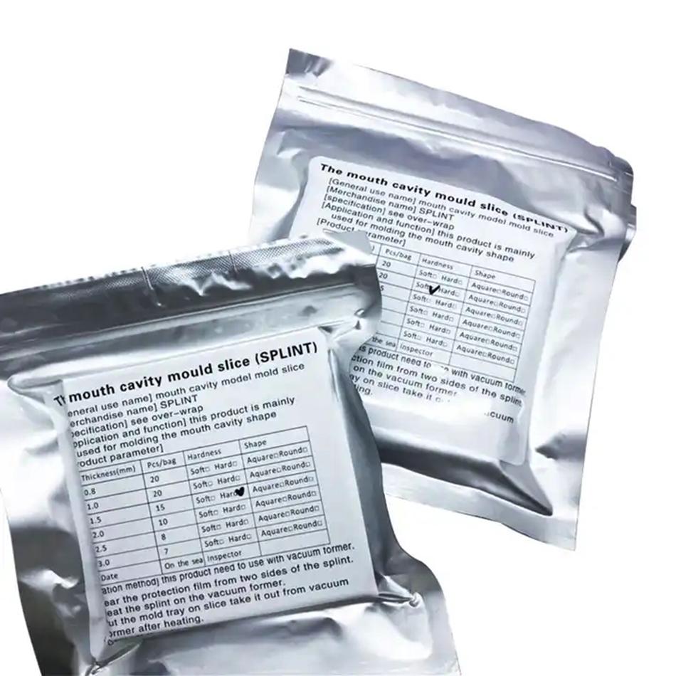 1 упаковка стоматологической фольги для вакуумного формования квадратный ортодонтический фиксатор для шины стоматологическая лаборатория термоформовочный материал