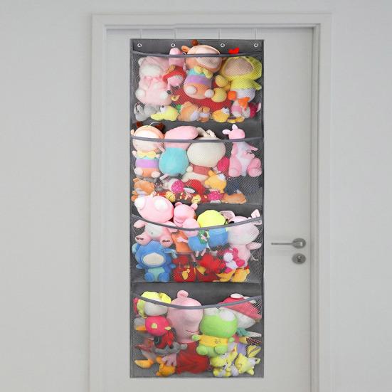 Сумка для хранения плюшевых игрушек-животных, очень большая вместимость, простая установка, дышащая, подвешиваемая, мягкая