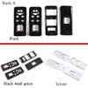 4pcs Car Window Lift Switch Button Control Panel Frame Cover Trim For Land Rover Discovery 3 LR3,Range Rover Sport
