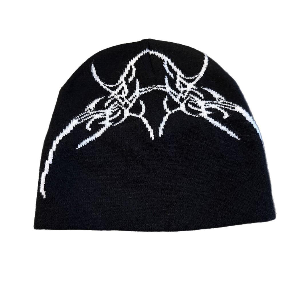 Street Style Skull Letter Beanie With No Brim For Winter And Fall Outfits Urban