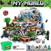 Compatible Lego Bricks: Minecraft Cave, War Village Puzzle for Boys, Birthday Gift