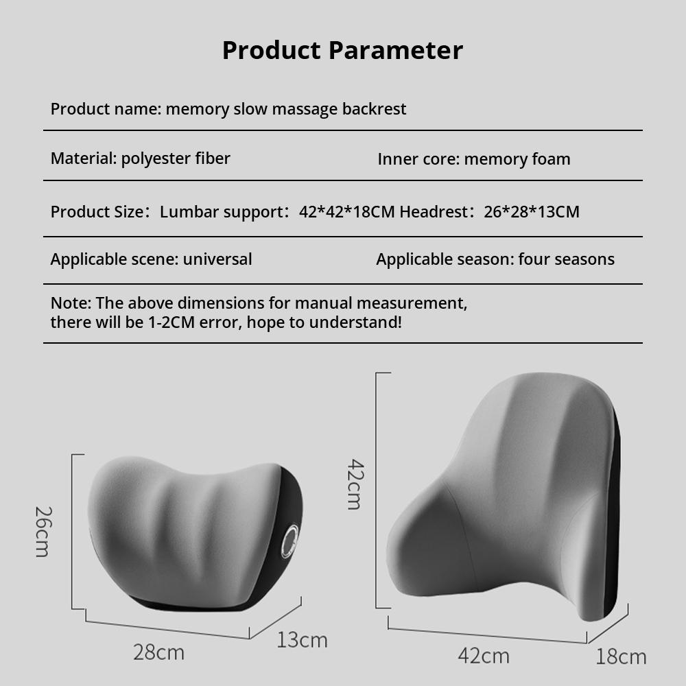 Электрическая массажная подушка для спины, вибрация для домашнего офиса, автомобиля, массажная подушка, пояснично-шейный матрас, облегчение боли