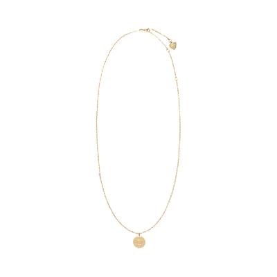 Acne Studios Rivet Charm Necklace Semi Matt Gold