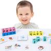1 Set Interesting Clear Printing Hand-eye Coordination Anti-deformed Parent-child Interactive 3D Puzzle Blocks Learning Toy for Gift Crossword