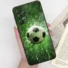 Чехол для телефона с дизайном Аниме Футбол для Samsung A41 A35 A34 A33 A32 A25 A24 A23 A21s A06 A05 A04 A03 Note 10 20 Ultra 5G Черный