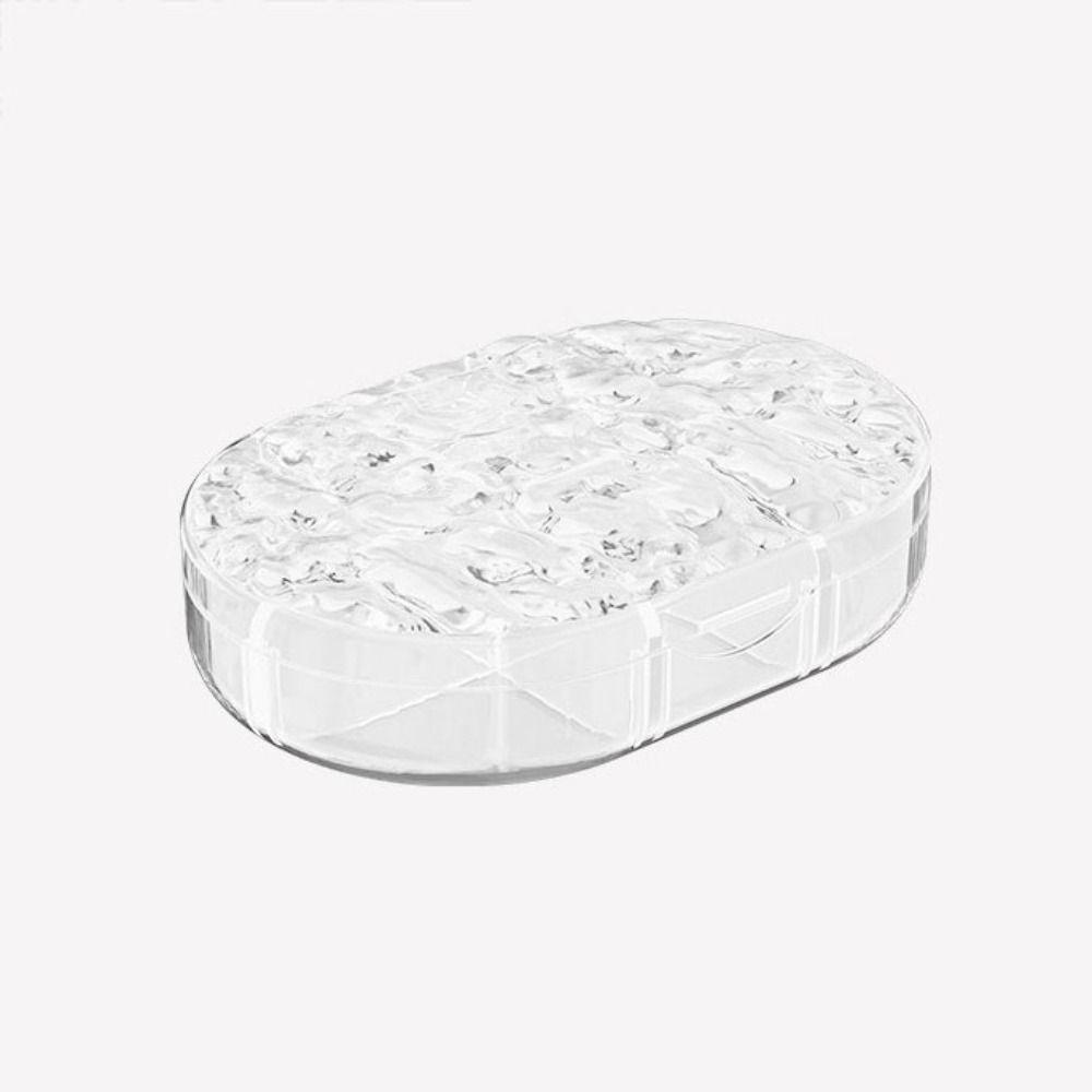 Transparent Packaging Box Water Ripple Jewelry Organizer Lightweight Jewelry Storage Box Earrings