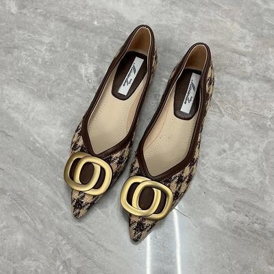 Модные металлические украшения женская обувь весна осень женские туфли без застежек удобные балетки квадратный носок досуг роскошный дизайн новый