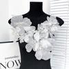1 Set Mesh Flowers Cloth Patch Lace Flowers Embroidered Cloth Decoration Patch DIY Clothing Accessories Lace Embroidered Patch
