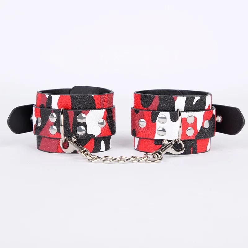Women Erotic Flirting Leather BDSM SM Sex Toys Adult Games HandCuffs Ankle Cuffs Restraints Bondage Fetish Slave For Couples