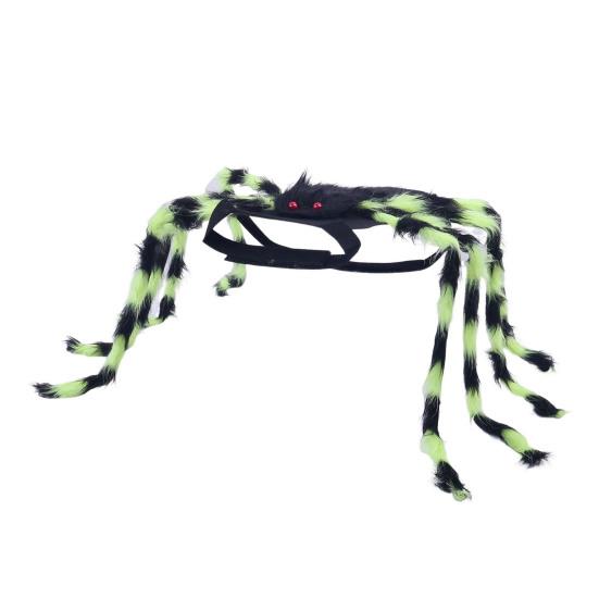 Pet Spider Costume Halloween Furry Giant Simulation Spider Apparel for Cats Small Medium Dogs Pet Halloween Party Cosplay Dress Up Accessory