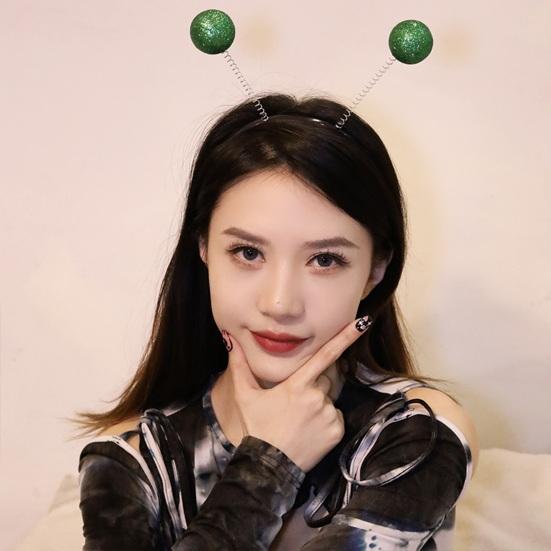 Alien Antenna Funny Headband Green Fly Glasses Lightweight Adults And Children Glasses for Halloween Dressing Party