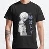 Summer Men Fashion Casual Shirts Short Sleeves Rei Ayanami Evangelion Black Tees Oversized T-shirts