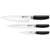 ZWILLING Now S - Set De Couteau (3 Pièces) - Acier Inoxydable - Noir
