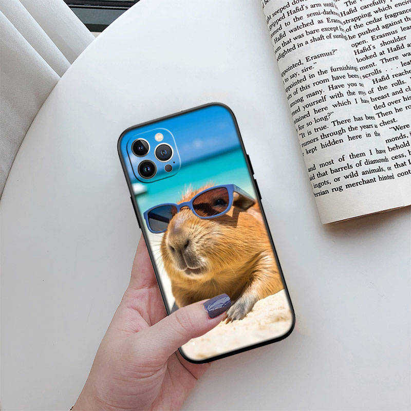 IR4 Capybara Cute Phone Shell for Samsung S20 S21 S22 S23 S24 FE Ultra Plus Lite S21S A55 A07 A17 F06 F16 M06 M16 M56 A36