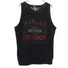 BIKER BUILT Harley Davidson Print Tank Top Black Men's Used