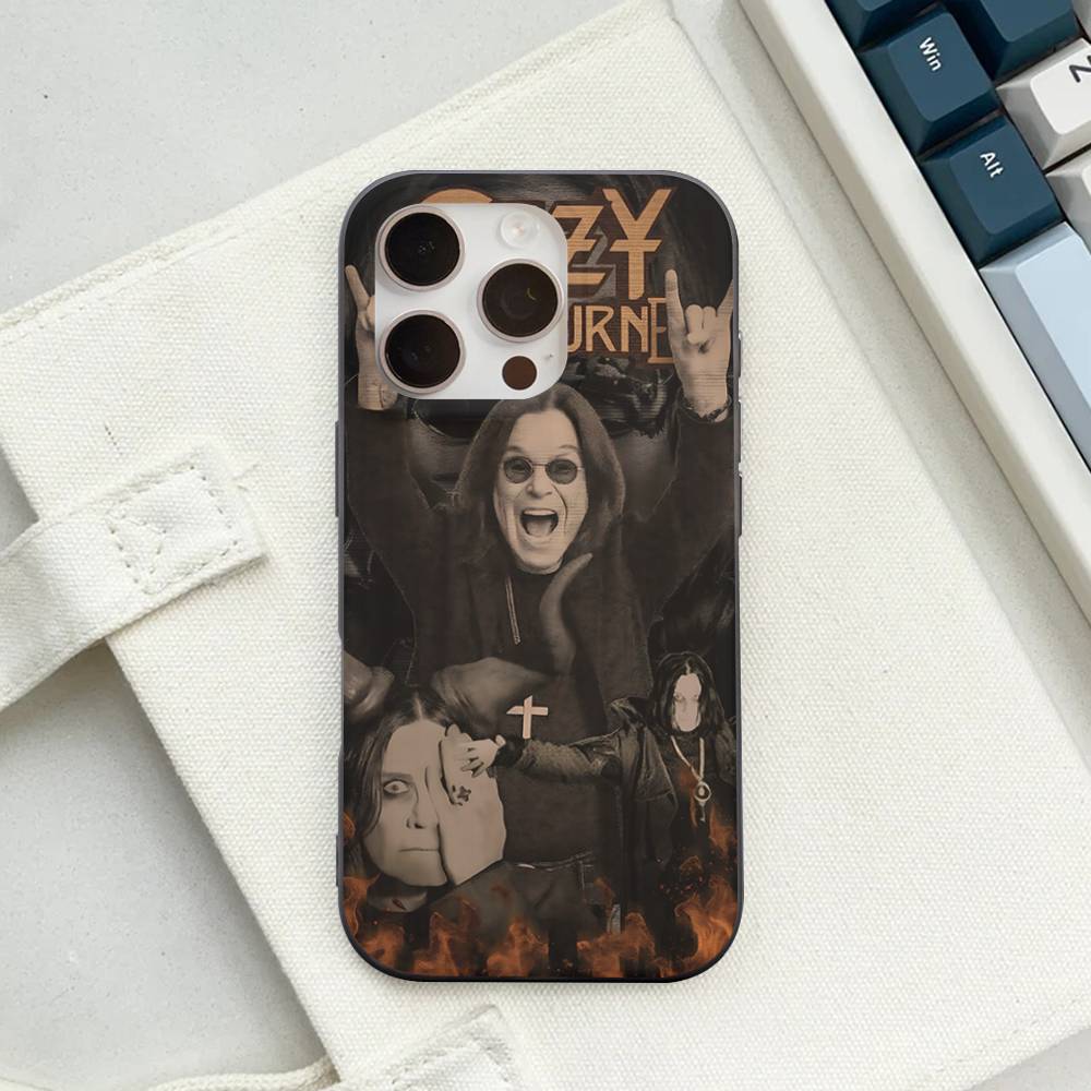 O-Ozzy Osbourne Band For IPhone 16 15 14 13 12 11 17 Pro Max Plus Wave Corrugated Phone Case Anti Drop Cover