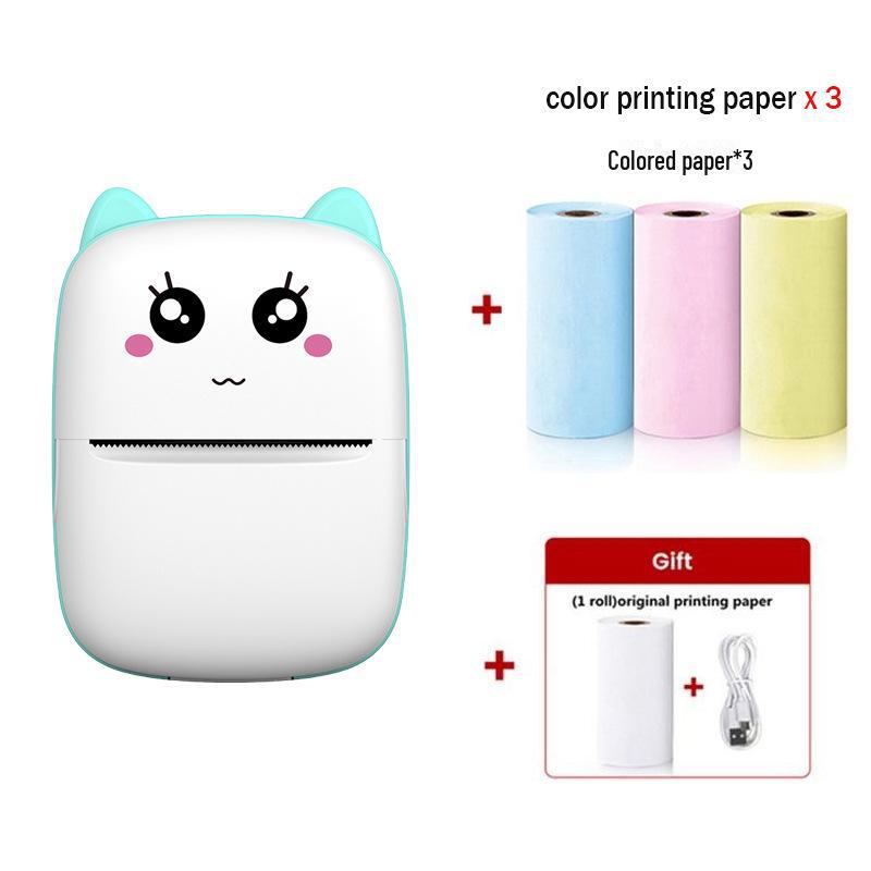 Беспроводной портативный мини-принтер для мобильных телефонов - компактный принтер для самоклеящихся этикеток и фотографий