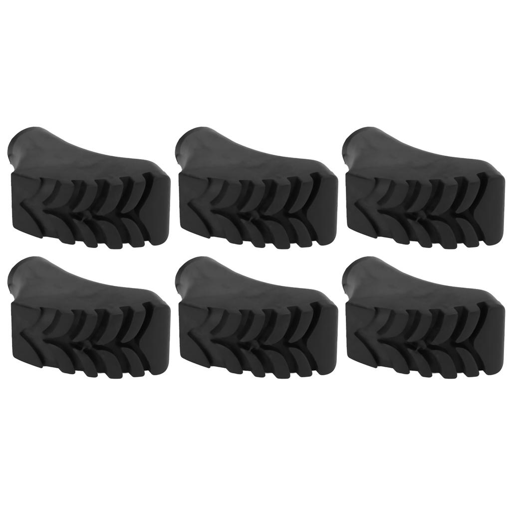 6PCS Walking Sticks Tips Protectors Antislip Trekking Pole Foot Cover for Outdoor Hiking