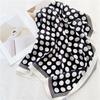 French Romantic Polka Dot Versatile Mulberry Silk Scarf Women'S Satin Silk 70 Square Scarf Spring And Summer Scarf Silk Scarf
