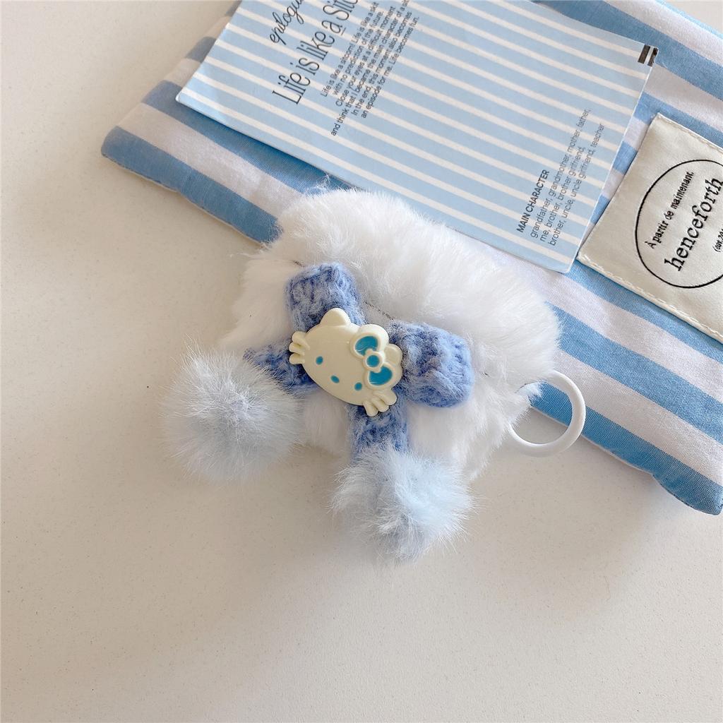 Autumn and winter plush kitten for Apple AirPods 1 generation Bluetooth headset case Pro1 headphone case new 1