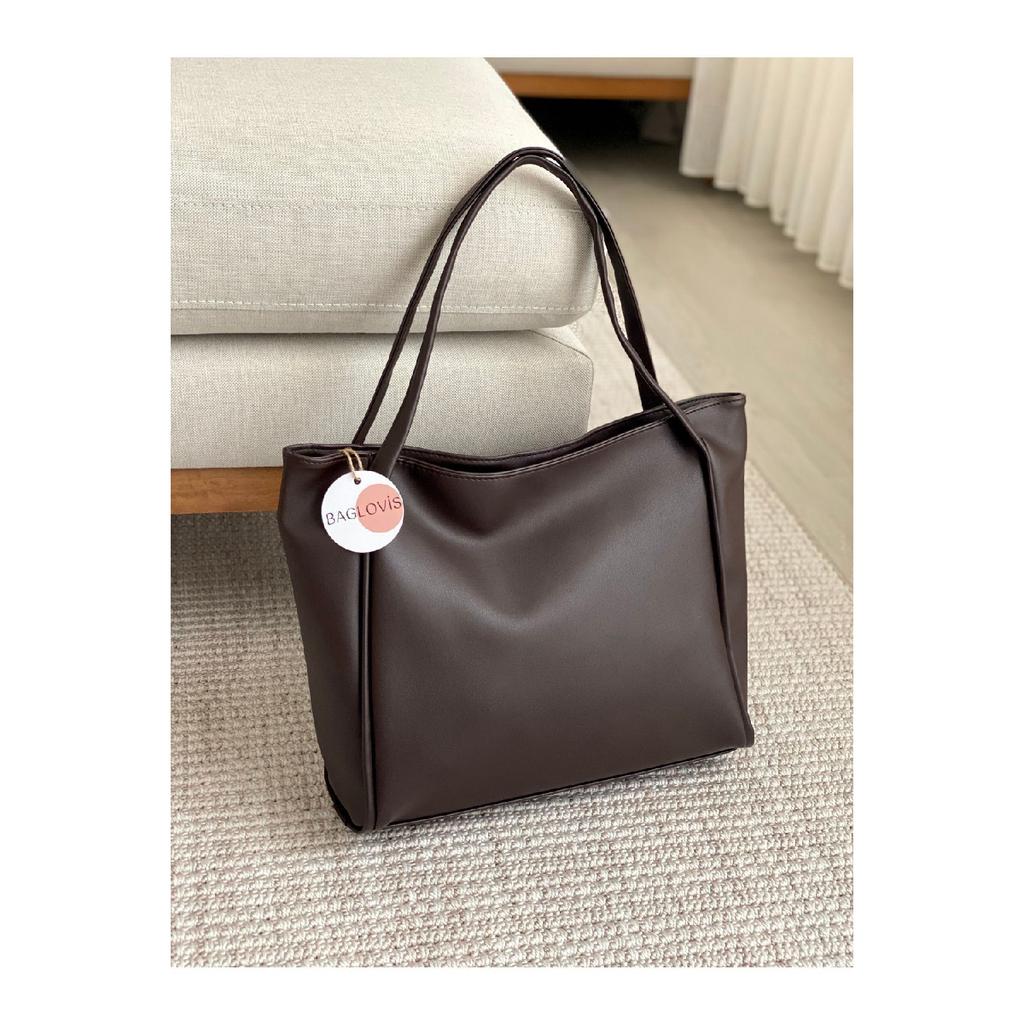 Large Size Soft Leather Women's Bag