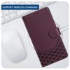 Роскошный 3D сетчатый кожаный чехол-кошелек для телефона Kiskstand для iPhone 16 Pro Max Samsung S25 S24 Xiaomi Redmi Honor Oppo Магнитный держатель для карт откидная крышка
