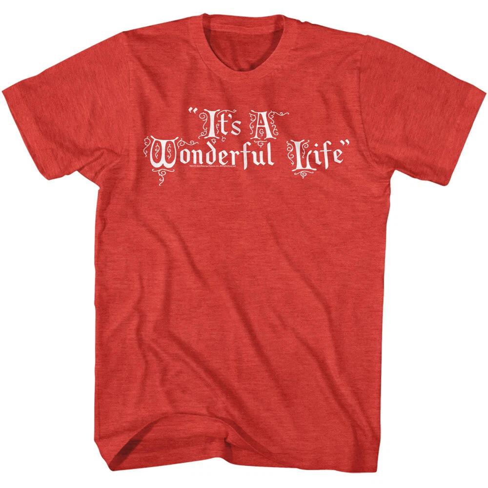 It's A Wonderful Life 1947 Movie Logo Title Treatment Men's T Shirt IAWL