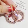 Fashion Round Stud Earring Women Geometric Circle Simple Earrings Female Jewelry Accessories