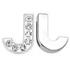 High Quality Bling Rhinestone Slide Letter Charms Stainless Steel with 10mm Hole for Pet Collars for Dogs A-Z 26 Letters