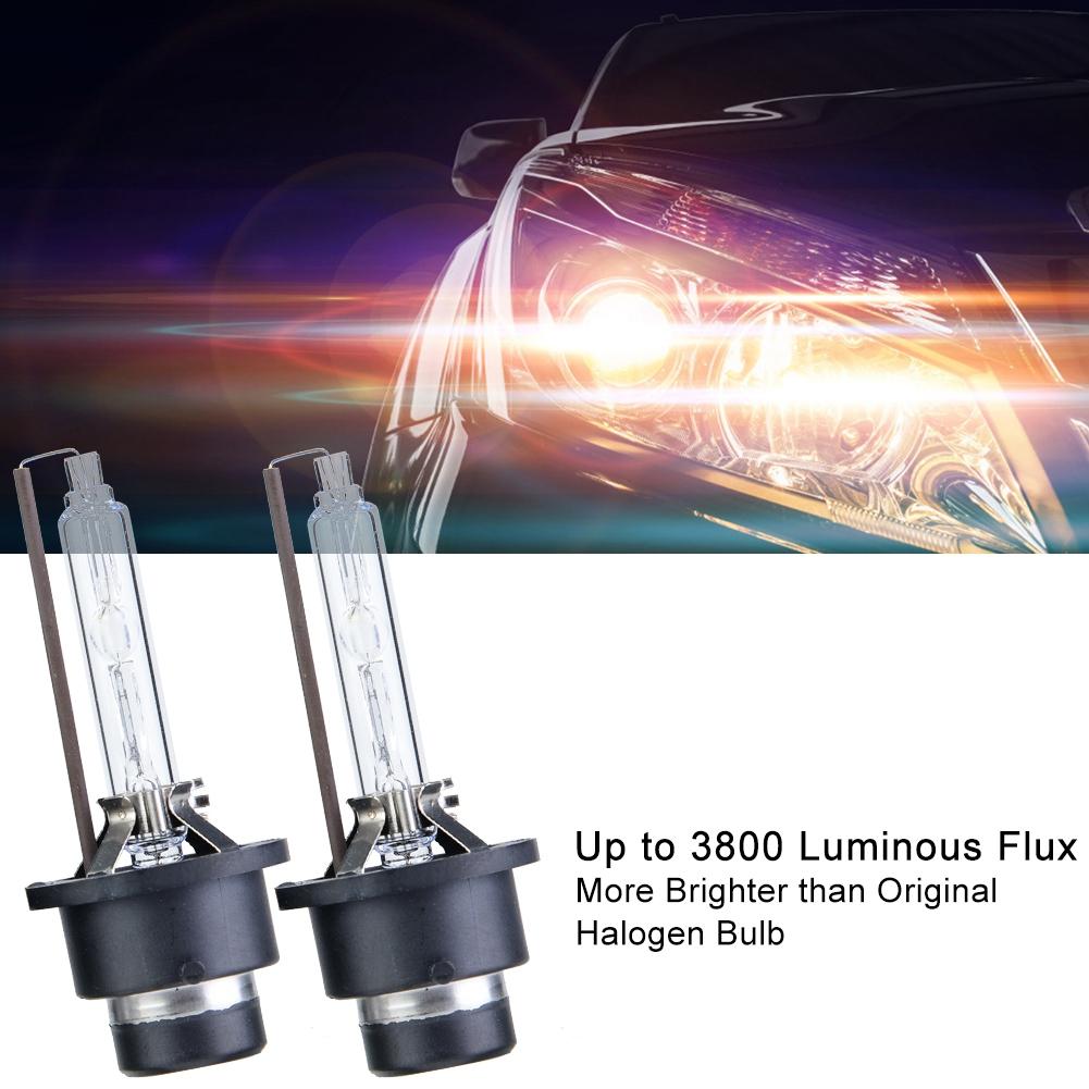 2Pcs D2S 6000K 35W Car Xenon Lamp Headlight Replacement Bulbs