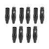 5 Pair 3 Pin XLR Plug Audio Socket Cannon Connector Black