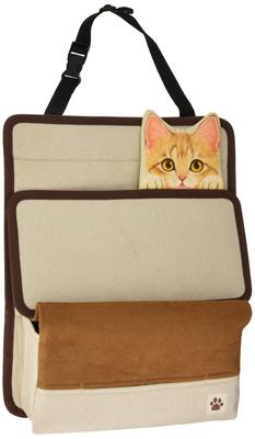 BONFORM Автомобильный Felissimo Cat Club FN Hyokkori для хранения бежевый, Котенок, Кей/Стандартные автомобили, 35x1x29см, [7252-08BE]