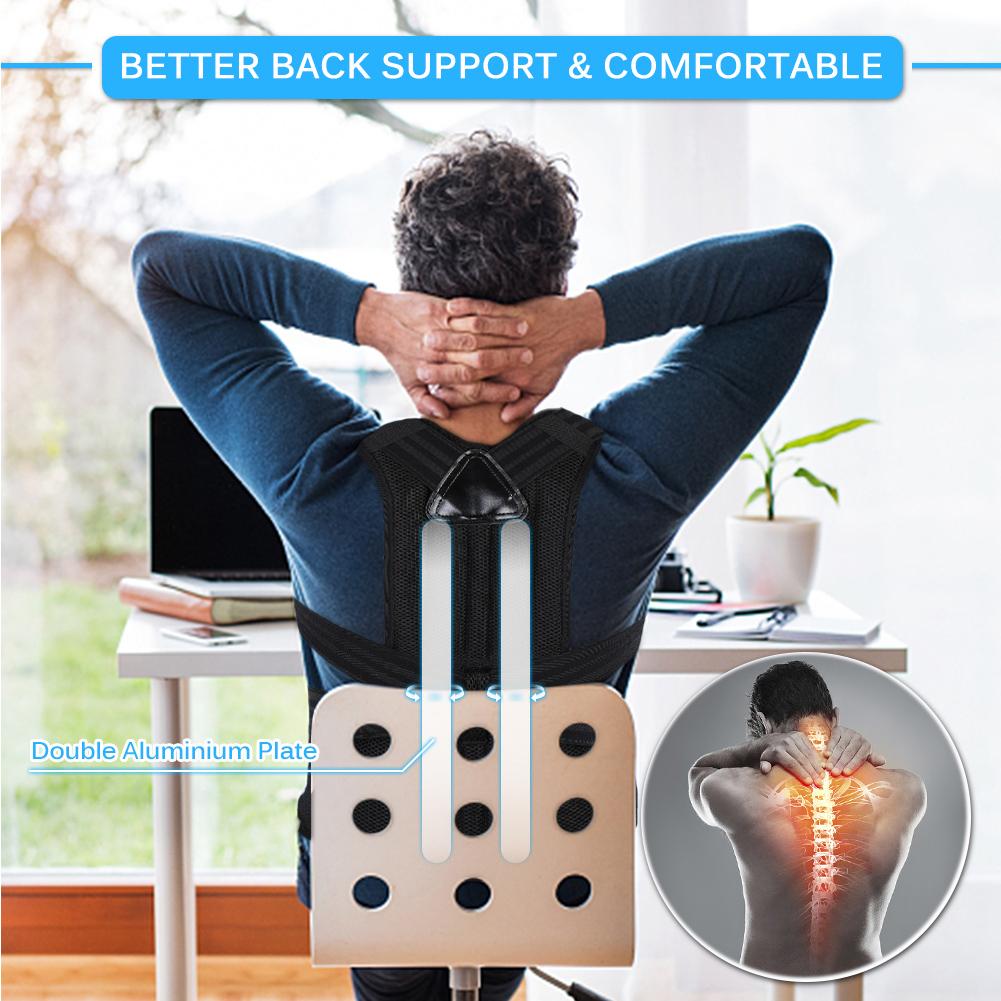 Корректор осанки коррекция горба с помощью корсетов осанки полная поддержка спины с кодом L