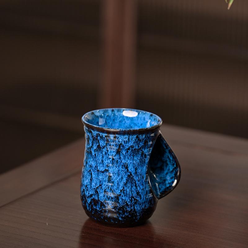 Увеличьте емкость печи, чашка для воды, керамическая чашка, чашка для ветра, керамическая чашка для латте для домашнего использования