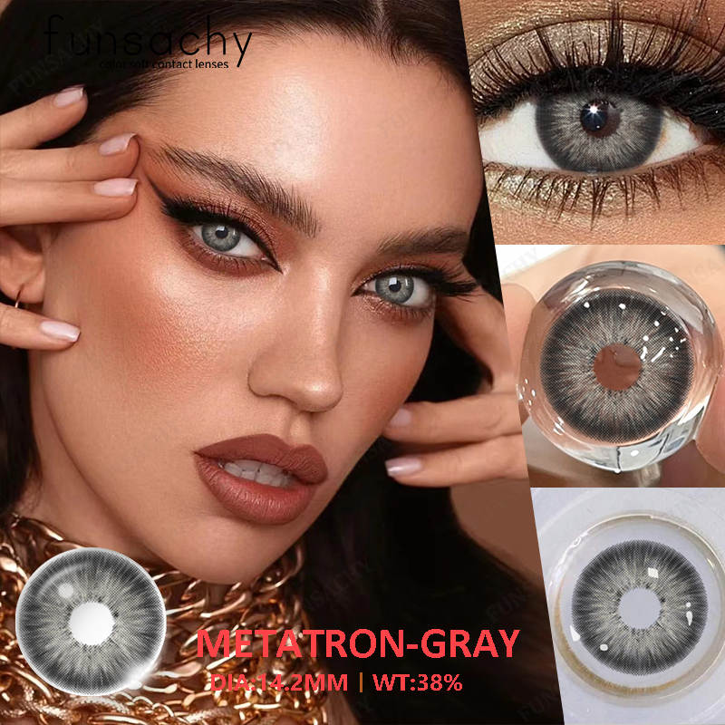 FUNSACHY 2 шт Colorcon 1 пара корейских линз цветные контактные линзы для глаз синие линзы большие зеленые линзы черные линзы на год