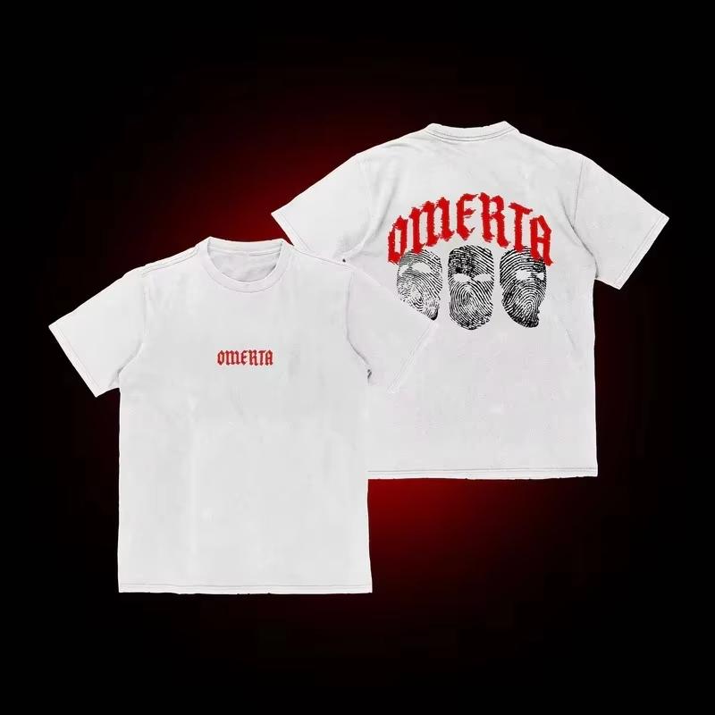 Мужская свободная футболка с круглым вырезом Omerta 47 Boxing Fan Print можно носить с модной спортивной футболкой как для мужчин, так и для женщин.