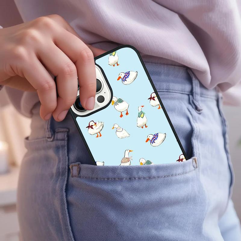 Мультяшный Милый Гусь Игровой Чехол Для Телефона Для iPhone 17 Air 15 16e 14 13 Pro Max Coque 12 11 Pro Max PLUS чехол