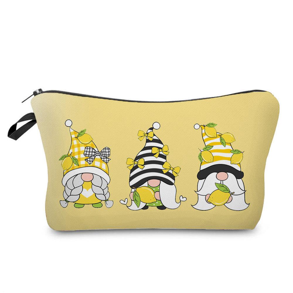Женская косметичка с принтом гномов, органайзер для туалетных принадлежностей, дорожный кейс для хранения 6392