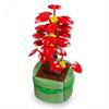 Non-Toxic Plant Bonsai Potted Set Preserved Flower Bouquet Succulent Model Building Blocks Kids Puzzle Diy Toys Bricks Christmas Gifts