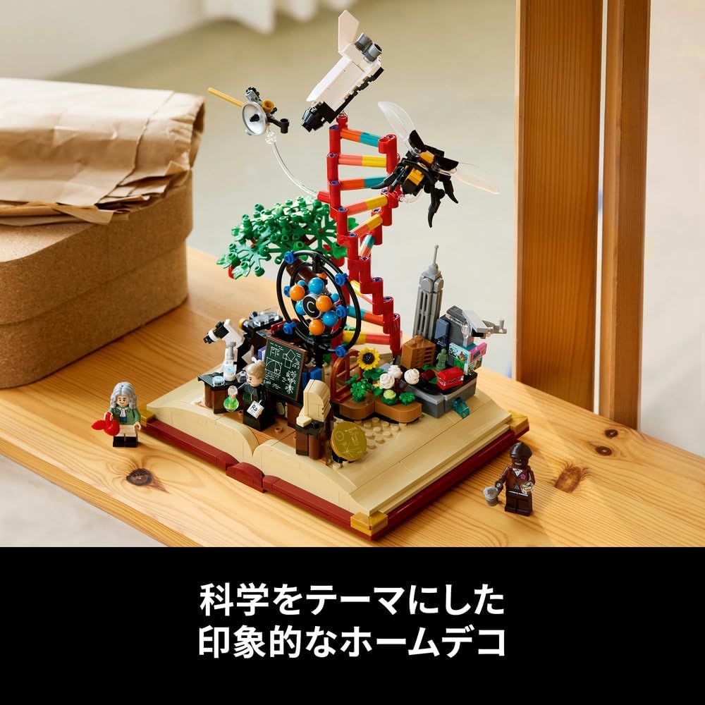 Конструктор LEGO Ideas STEM Эволюция 21355 для Дня Рождения, Дня Отца, Дня Матери, Любителей Науки