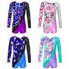 Girls Shiny Hearts Metallic Athletic Dance Gymnastics Biketards Leotards Outfit