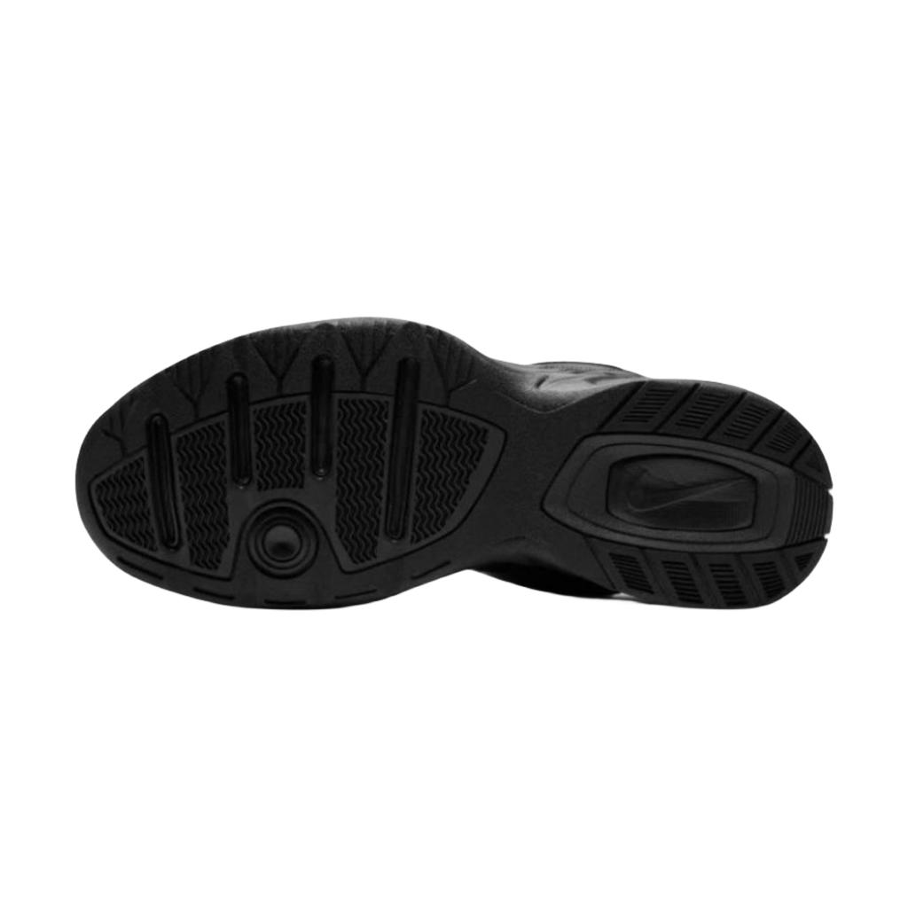 Nike Air Monarch 4 Нескользящие, Износостойкие, Увеличивающие Рост Низкие Массивные Кроссовки Унисекс Черно-Белые 415445-001(Team140-s-box)