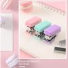Cute Mini Morandi Color Student Supplies Stapler Set With Staples Binding Tools