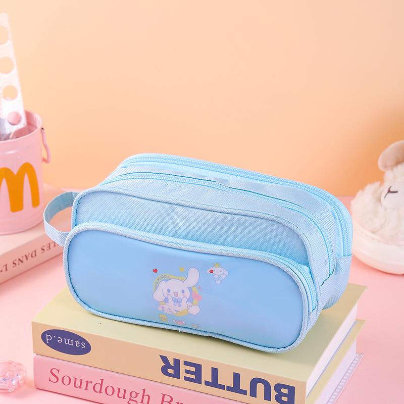 Sanrio Cartoon Large Capacity Pencil Case: Cute, Durable, Multifunctional, Three-Layer Design