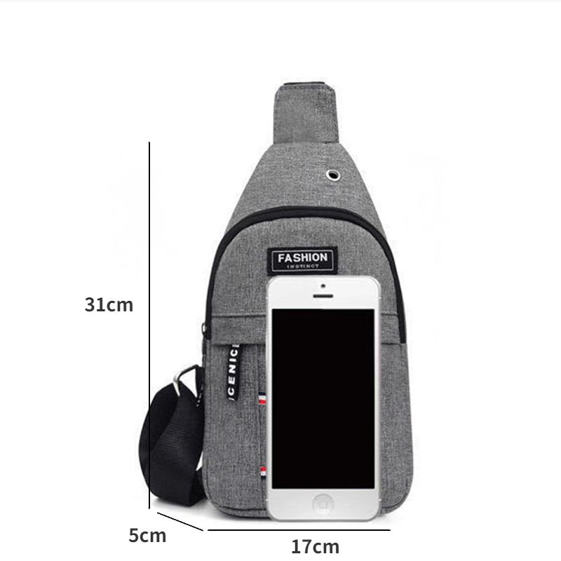 Сумка-слинг, нагрудная сумка для мужчин, новая повседневная корейская версия, модная спортивная сумка из ткани Оксфорд, одноплечевая сумка-мессенджер, холщовый рюкзак