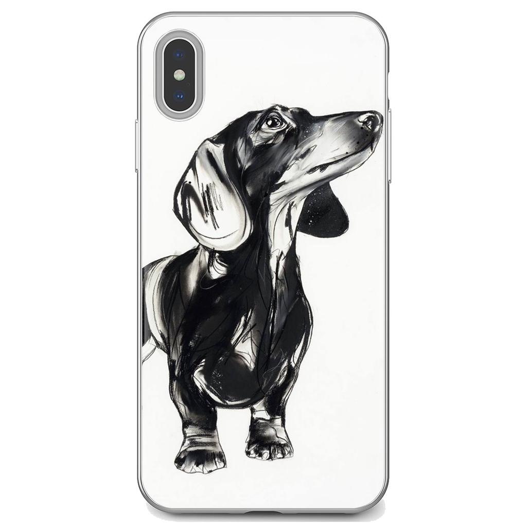 Мягкий чехол для iPhone iPod Touch 11 12 Pro 4 4S 5 5S SE 5C 6 6S 7 8 X XR XS Plus Max 2020, мягкий чехол с силуэтом таксы, щенков, собак